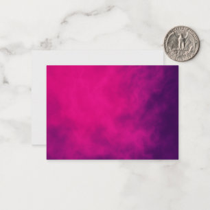 Tarjeta de nota plana Neon Pink Smoke - Personaliz