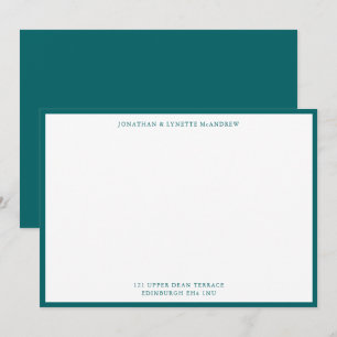 Tarjeta de nota plana Ocean Green