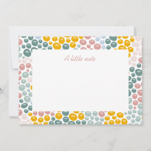 Tarjeta de nota plana Pebbles