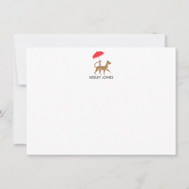 Tarjeta de nota plana personalizada Chinoiserie Ch (Anverso)