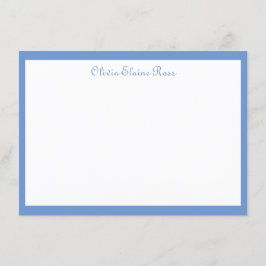 Tarjeta de nota plana personalizada clásica