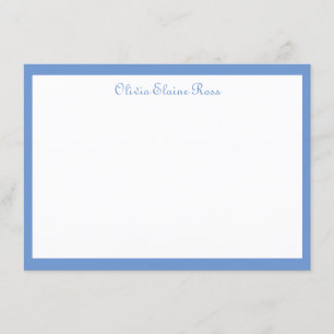 Tarjeta de nota plana personalizada clásica