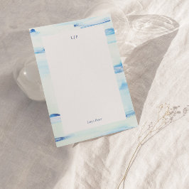 Tarjeta de nota plana personalizada de arte abstra