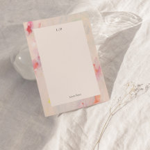 Tarjeta de nota plana personalizada de arte abstra