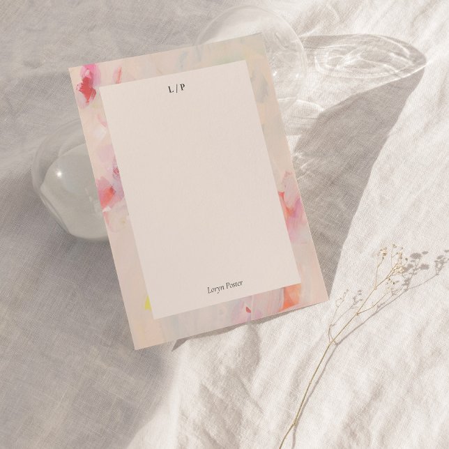 Tarjeta de nota plana personalizada de arte abstra (Subido por el creador)