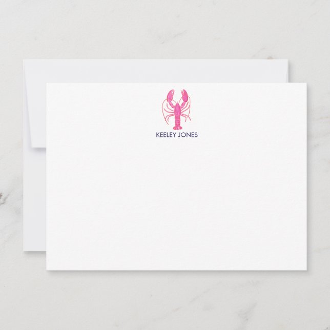 Tarjeta de nota plana personalizada de Moda coster (Anverso)