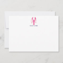 Tarjeta de nota plana personalizada de Moda coster