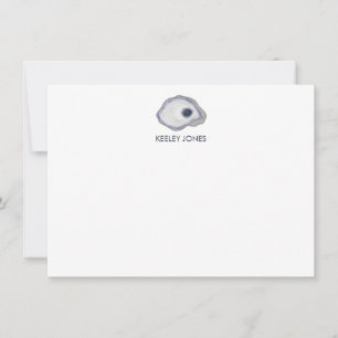 Tarjeta de nota plana personalizada Oyster