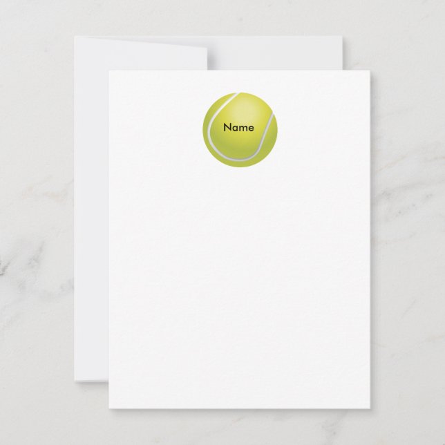 Tarjeta de nota plana personalizada para bolas de  (Anverso)