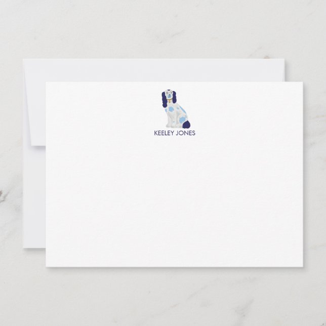 Tarjeta de nota plana personalizada Staffordshire  (Anverso)