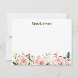 Tarjeta de nota plana personalizada Sunny Garden