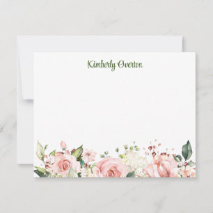 Tarjeta de nota plana personalizada Sunny Garden