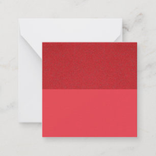 Tarjeta de nota plana (Personalizado) roja dividid