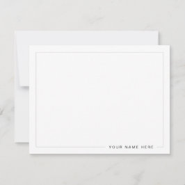 Tarjeta de nota plana plana moderna personalizada