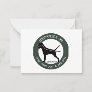 Tarjeta de nota plana PointerRescue Org
