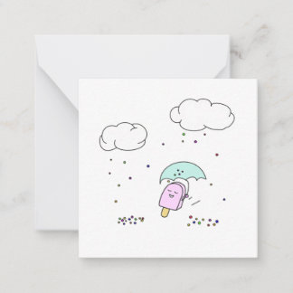 Tarjeta de nota plana Rining Sprinkels
