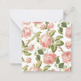 TARJETA DE NOTA PLANA : ROSAS DE VENTAJA