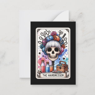 Tarjeta de nota plana Tarot de la peluquería