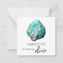 *~* Tarjeta de nota plana Variscite Elixir Stone A