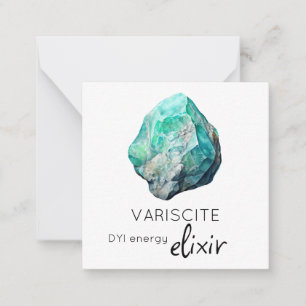 *~* Tarjeta de nota plana Variscite Elixir Stone A