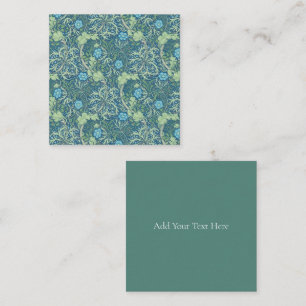 TARJETA DE NOTA PLANA : WILLIAM MORRIS : ALGAS