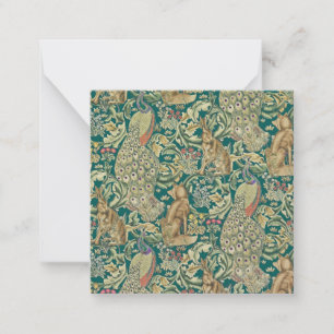 Tarjeta de nota plana William Morris Forest