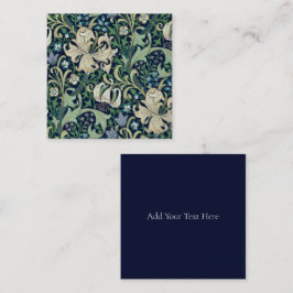 TARJETA DE NOTA PLANA : WILLIAM MORRIS : HONEYSUCK