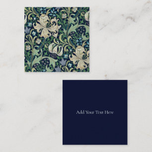 TARJETA DE NOTA PLANA : WILLIAM MORRIS : HONEYSUCK