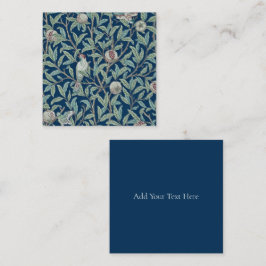 TARJETA DE NOTA PLANA : WILLIAM MORRIS : POMEGRANA