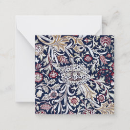 TARJETA DE NOTA PLANA : WILLIAM MORRIS : TRENT