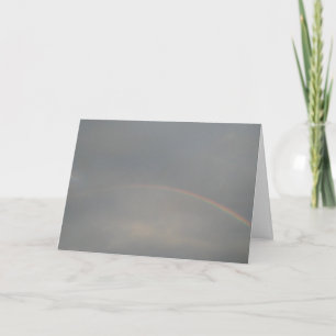 Tarjeta de nota plegada arco iris