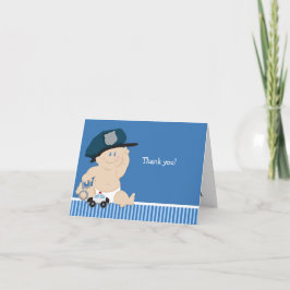 Tarjeta de nota plegada Baby Shower para el oficia