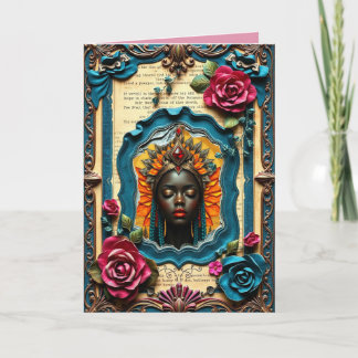 Tarjeta de nota plegada de 3 Rosas