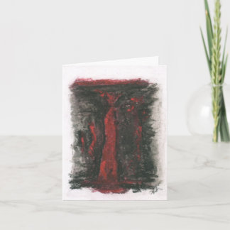 Tarjeta de nota plegada de 4" X 5,6" - "ENIGMA"