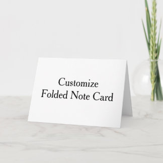Tarjeta de nota plegada de 5" x 7"