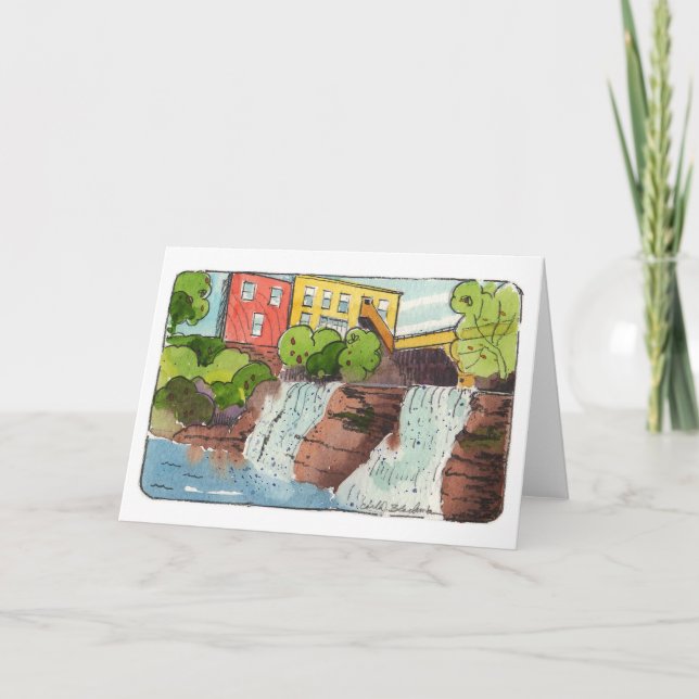 Tarjeta de nota plegada de Chagrin Falls (Anverso)