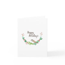 Tarjeta de nota plegada de esparrow de vacaciones