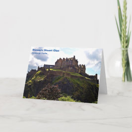 Tarjeta de nota plegada del castillo de Edimburgo 