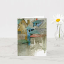 Tarjeta de nota plegada del Personalizado