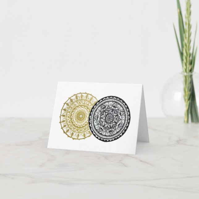 Tarjeta de nota plegada Eclipse (Anverso)