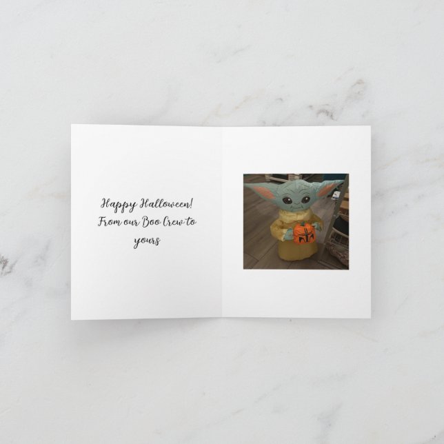 Tarjeta de nota plegada festiva de Halloween (Interior)