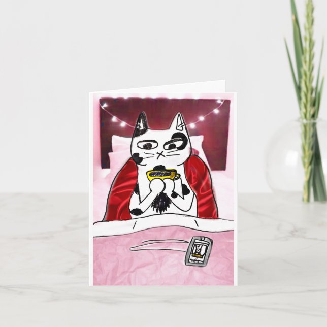 Tarjeta de nota plegada pequeña, 4" x 5,6" (Anverso)