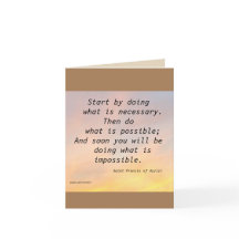 Tarjeta de nota plegada SAINT FRANCIS