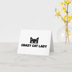 Tarjeta de nota plegada/tarjeta de saludo de Crazy