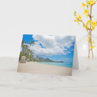 Tarjeta de nota plegada Waikiki Spring 2020