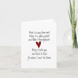 Tarjeta de nota Pocket Hug