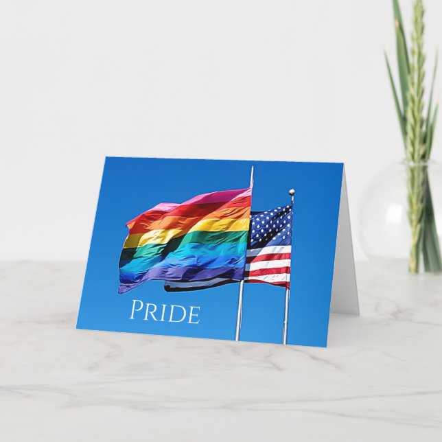Tarjeta de nota 'Pride' en blanco (Anverso)