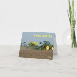 Tarjeta de nota - Primavera de Iowa