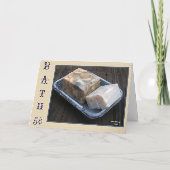 Tarjeta de nota Primitive Bath Soaps (Anverso)