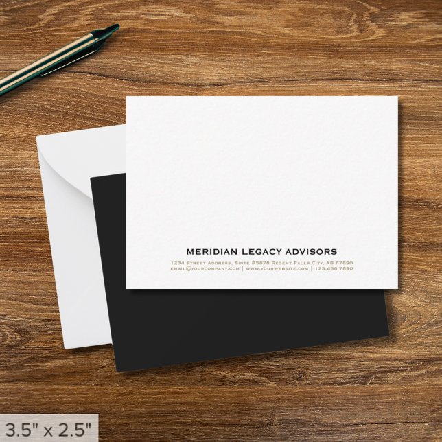 Tarjeta de nota profesional minimalista (Subido por el creador)
